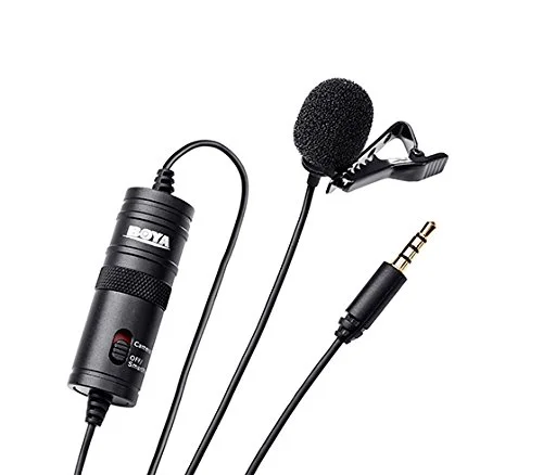 Boya BY-M1 Auxiliary Omnidirectional Lavalier Condenser Microphone