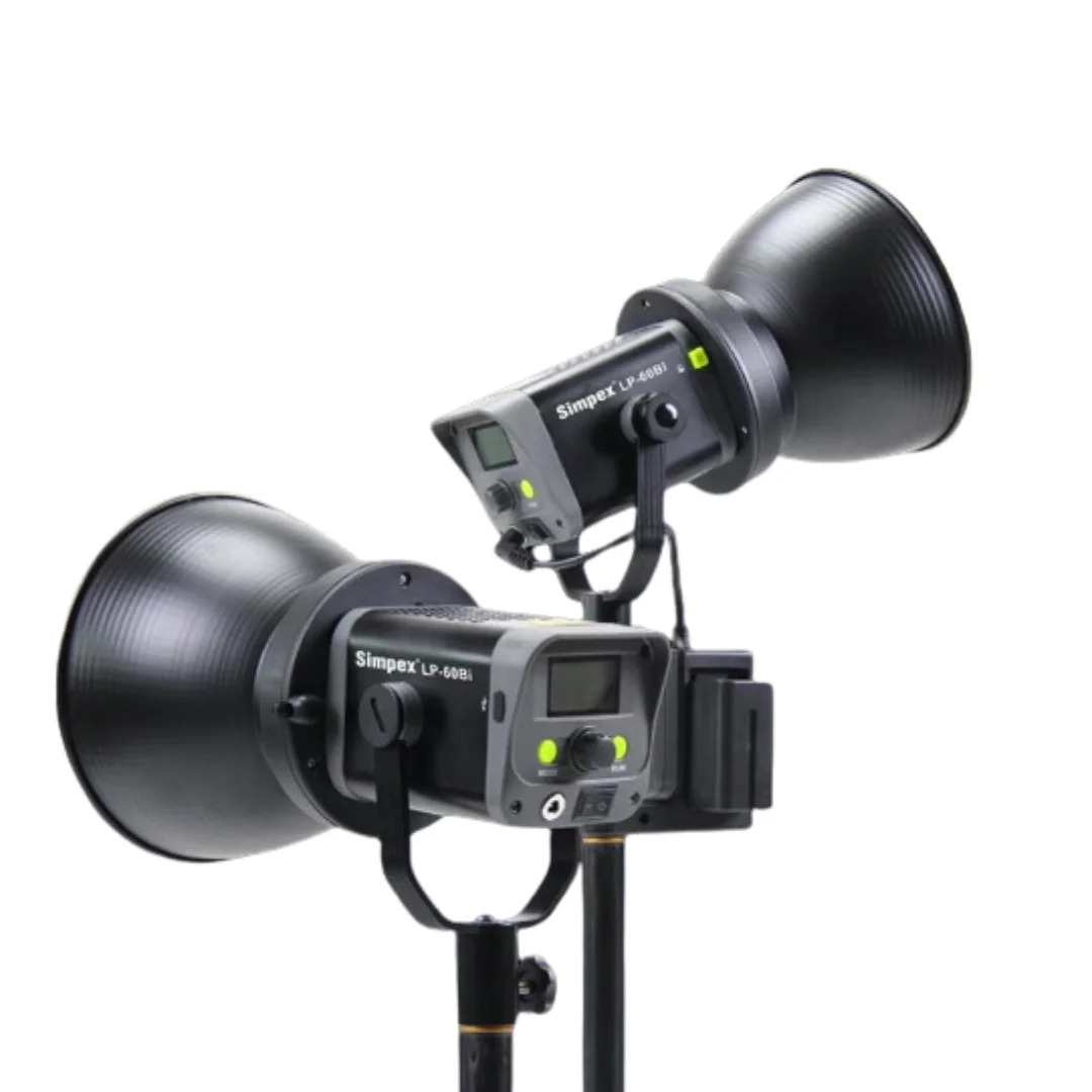 Simpex LP60Bi Dual Color LED video light + Studio Kit