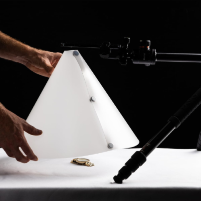 Light and Diffuser Cone for Product Photography, Anti-Reflection Photo Light Cone and Reflective Object Diffuser on rent in Chandigarh, Mohali, Panchkula, Zirakpur and Kharar