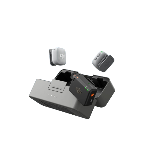 DJI Mic Mini 2 (2 TX + 1 RX + Charging Case) + DJI Mic Series Mobile Receiver on Rent in Chandigarh Gadget Rental India